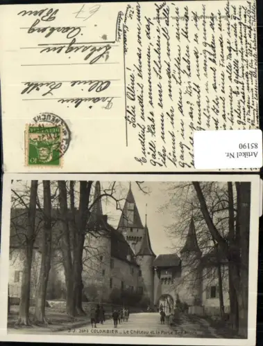 85190, Colombier Le Chateau et la Prote des Allees Schloss mit Allee