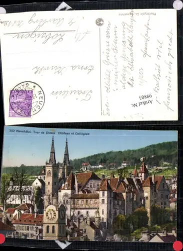 99803,Neuchatel Chateau et Collegiale Kt Neuenburg