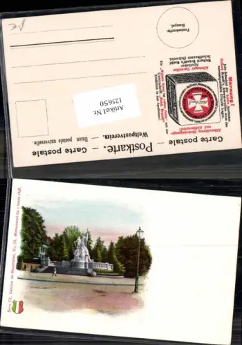 125650,Litho Canton de Neuchatel Neuenburg Monument du mars 1848