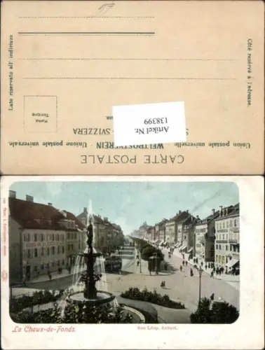 138399,La Chaux de Fonds Rue Leopold Robert Kt Neuchatel Neuenburg