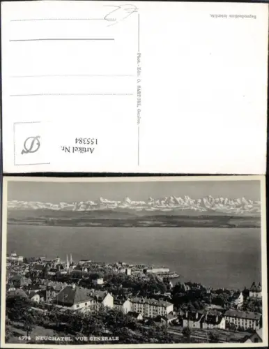 155384,Neuenburg Neuchatel Vue Generale Totale