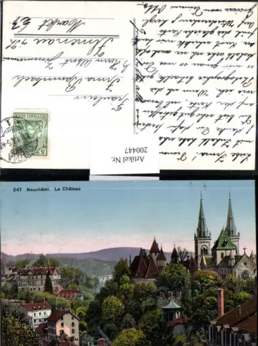 200447,Neuchatel Le Chateau Kirche Kt Neuenburg