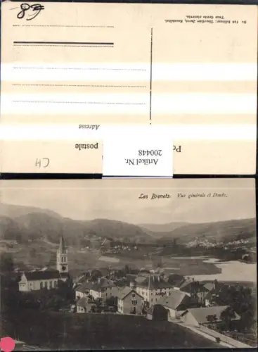 200448,Les Brenets Totale Vue generale Et Doubs Kt Neuenburg
