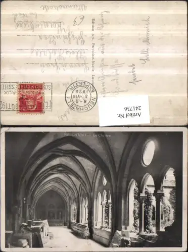 241736,Neuenburg Neuchatel Le Cloitre Kloster Kreuzgang