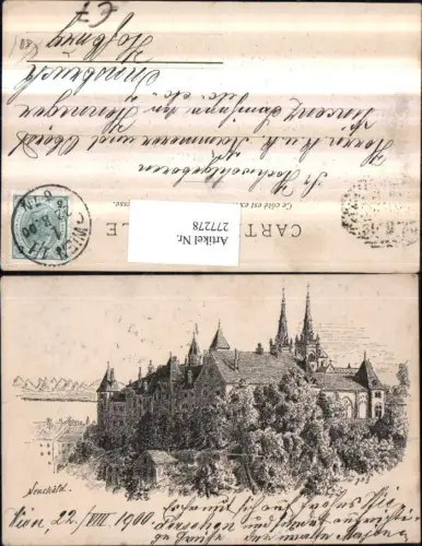 277278,Künstler AK Neuchatel Neuenburg Schloss