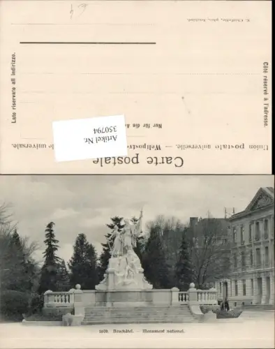350794,Neuchatel Neuenburg Monument national