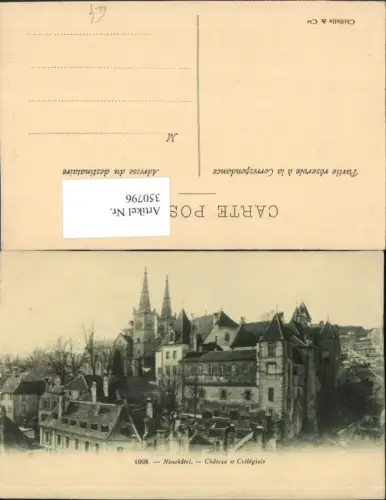 350796,Neuchatel Neuenburg Chateau et Collegiale Schloss