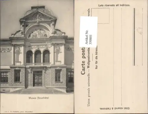350801,Neuchatel Neuenburg Musee Museum