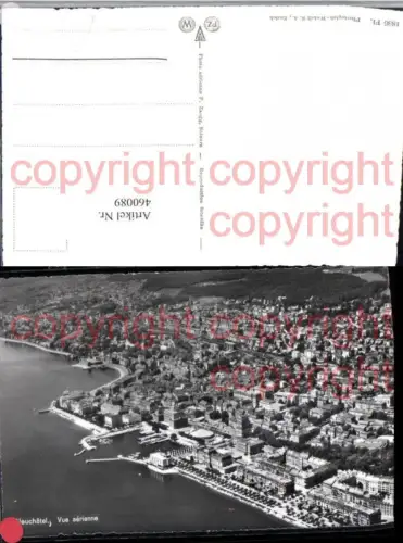 460089,Neuchatel Neuenburg Vue aerienne Totale