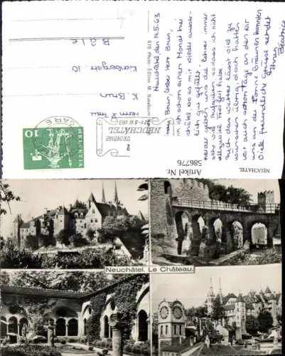 586776,Mehrbild Ak Neuchatel Neuenburg Le Chateau Schloss Switzerland