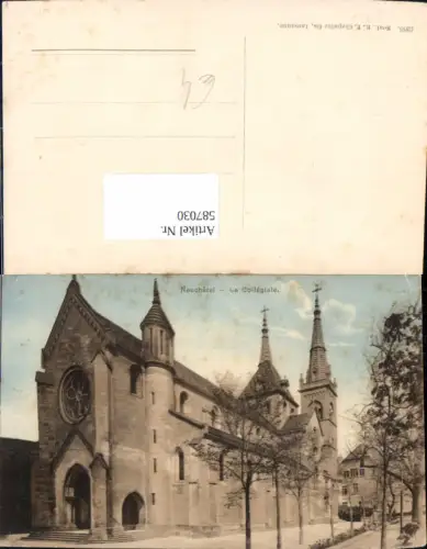 587030,Neuchatel La Collegiale Neuenburg Switzerland