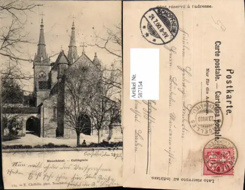 587154,Neuchatel Collegiale Kirche Neuenburg Switzerland