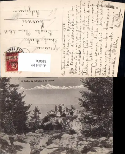619031,Foto Ak Le Rocher de Tablettes a La Tourne Les Ponts-de-Martel Montmollin