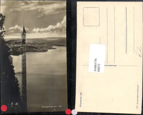 84072,Bürgenstock Lift Hammetschwand Vierwaldstätter See Kt Nidwalden