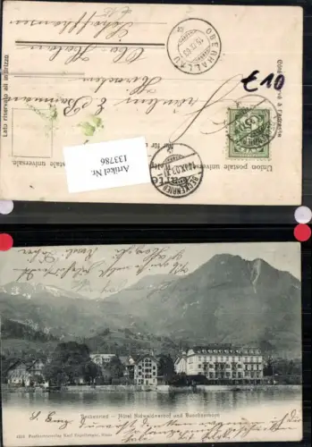 133786,Beckenried Hotel Nidwaldnerhof Buochserhorn Kt Nidwalden 1900