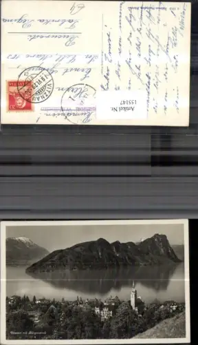 155147,Vitznau m. Bürgenstock Vierwaldstättersee 1929 Kt Nidwalden