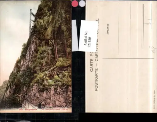 221180,Bürgenstock Personenaufzug v. Felsenweg zur Hammetschwand Kt Nidwalden