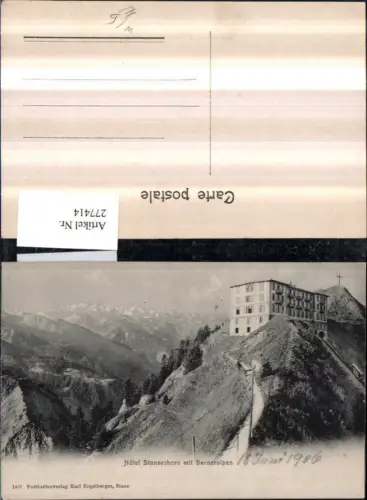 277414,Hotel Stanserhorn m. Berneralpen Bergkulisse b. Stans Kt Nidwalden