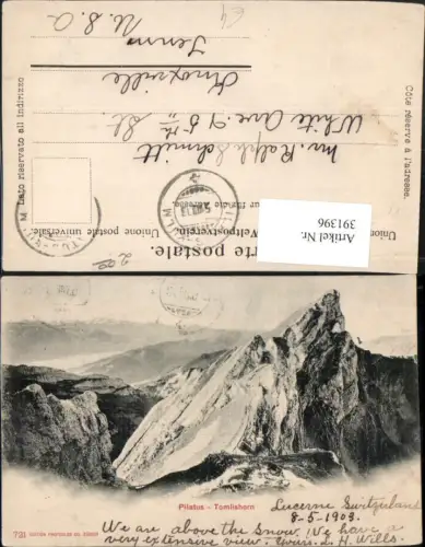 391396,Pilatus Tomlishorn Bergkulisse b. Hergiswil Kt Nidwalden