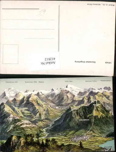 412812,Stansstad Engelberg Totale Bergkulisse Kt Nidwalden