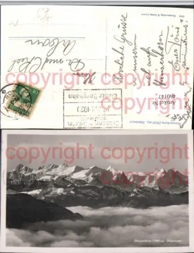 460147,Stanserhorn Stans Nebelmeer Bergkulisse Kt Nidwalden