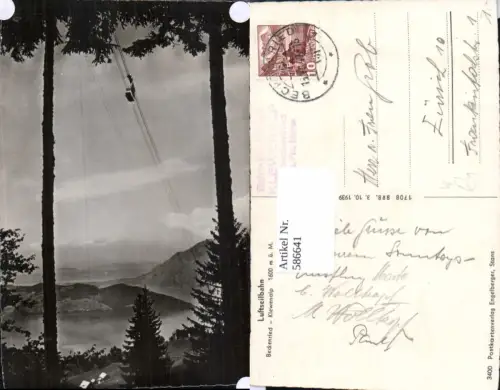 586641,Foto Ak Beckenried Klewenalp Seilbahn Switzerland