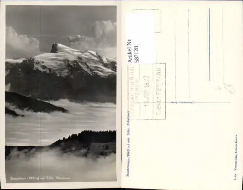 587128,Stans Stanserhorn m. Titlis Nebelmeer Switzerland