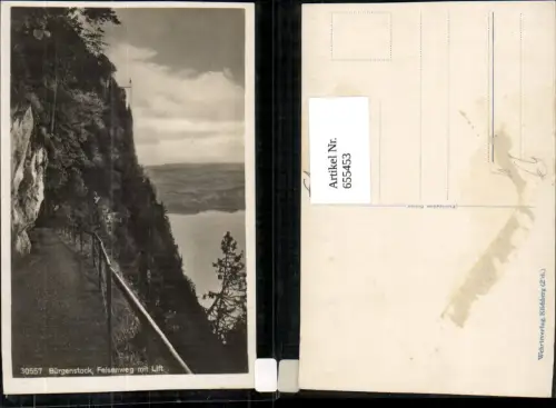655453,Bürgenstock Felsenweg mit Lift Obbürgen Stansstad