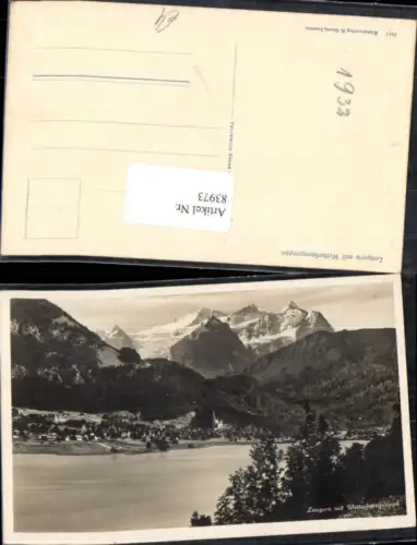 83973,Lungern mit Wetterhorngruppe Kt Oberwalden