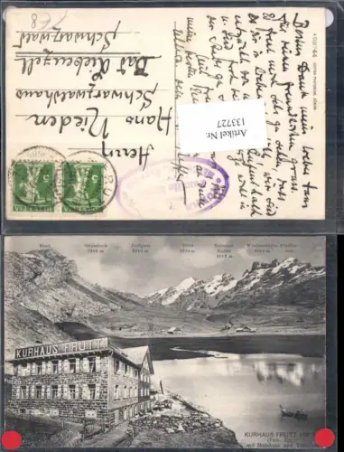 133727,Kurhaus Frutt am Melchsee Melchthal Kt Obwalden