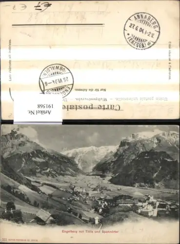 191568,Engelberg m. Titlis u. Spannörter Kt Obwalden