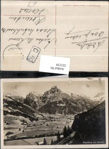 221159,Engelberg Totale m. Hahnen Kt Obwalden