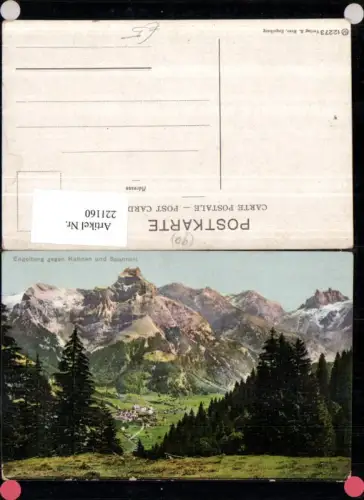 221160,Engelberg geg. Hahnen u. Spannort Kt Obwalden