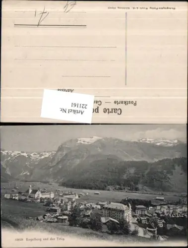 221161,Engelberg Totale u. d. Titlis Kt Obwalden