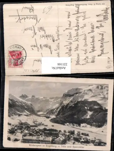 221166,Engelberg Titlis u. Spannörter Winterbild Kt Obwalden
