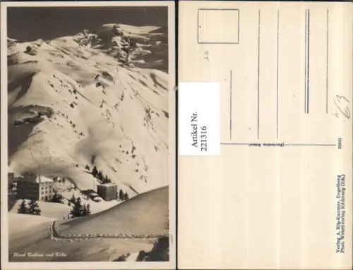221316,Hotel Trübsee u. Titlis Winterbild b. Engelberg Kt Obwalden