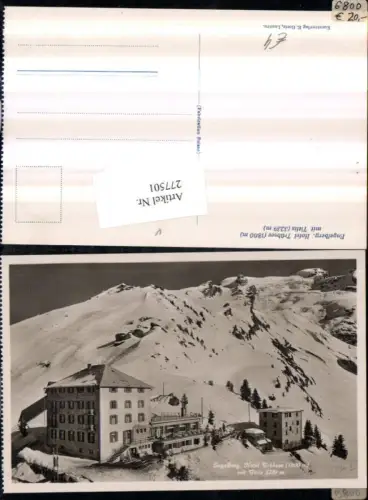 277501,Engelberg Hotel Trübsee m. Titlis Winterbild Kt Obwalden