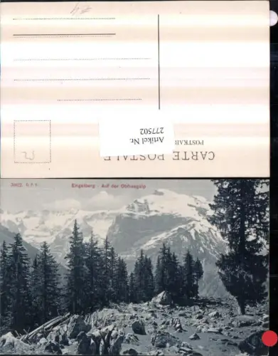 277502,Engelberg Auf der Obhaagalp Bergkulisse Kt Obwalden