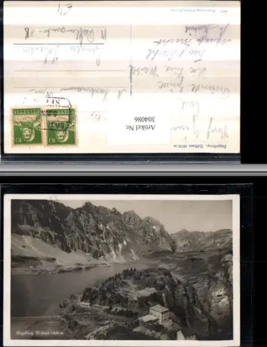 304086,Engelberg Trübsee See Bergkulisse Kt Obwalden