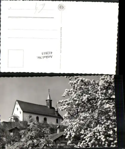 412815,Flüeli Ranft Kapelle Baumblüte Kt Obwalden