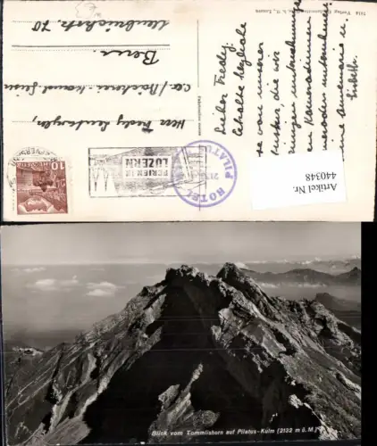 440348,Blick vom Tommlishorn auf Pilatus-Kulm Bergkulisse Kt Obwalden