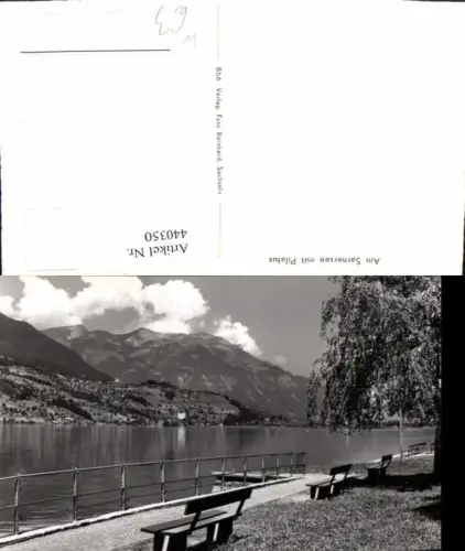 440350,Sarnersee See m. Pilatus Bergkulisse Kt Obwalden