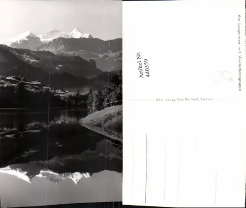 440359,Lungernsee See m. Wetterhorngruppe Bergkulisse Kt Obwalden