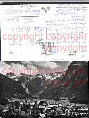 460174,Engelberg Totale m. Spannörter Bergkulisse Kt Obwalden