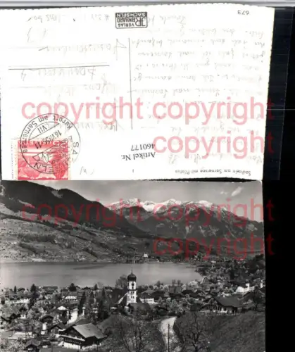 460177,Sachseln am Sarnersee Totale m. Pilatus Bergkulisse Kt Obwalden