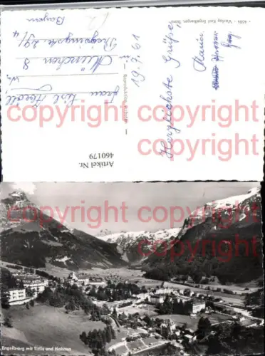 460179,Engelberg Totale m. Titlis Bergkulisse Kt Obwalden