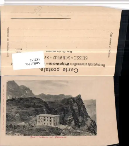 482157,Hotel Trübsee b. Engelberg m. Blitzstock Kt Obwalden