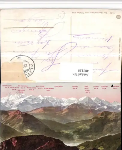 482159,Berneralpen vom Pilatus b. Alpnach Bergkulisse Kt Obwalden