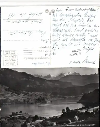 502780,Lungernsee See b. Lungern m. Wetterhorn Bergkulisse Kt Obwalden