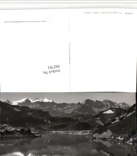 502781,Lungernsee See b. Lungern m. Wetterhorn Bergkulisse Kt Obwalden